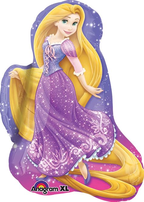 Globo Rapunzel Disney Paquete 3 Pzas Jumbo 28 Helio 27300 En