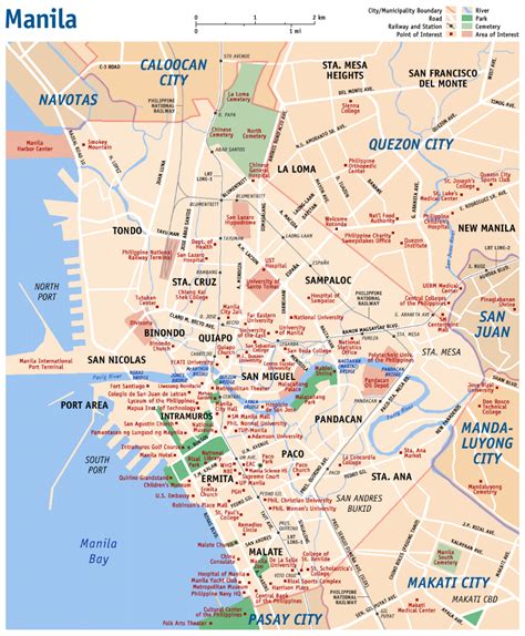 Map Of Cities Manila
