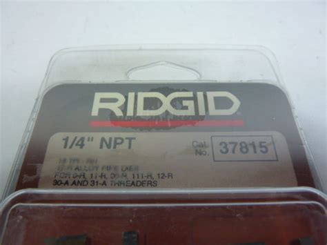 Ridgid 37815 Manual Threading Pipe And Bolt Dies New Industrial