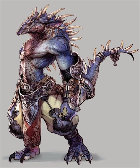 Lizardfolk Character Art Fantasy Characters Fantasy Monster