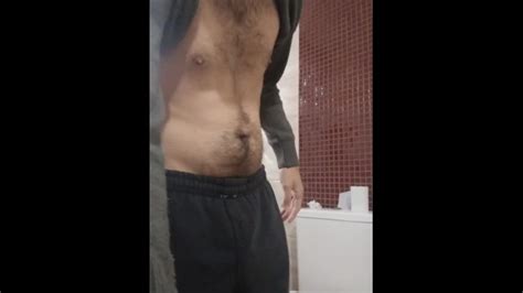 Guy Hands Free Pee To Toilet Pornhub