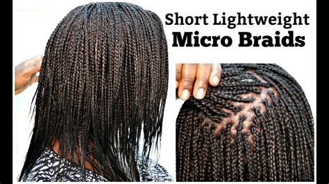 To create this style, make a side parting and do two unique african braided hairstyles. Micro Braids Tutorial On Natural Hair Short And Light ...