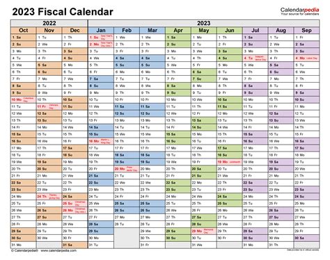 Fiscal Calendars 2023 Free Printable Excel Templates
