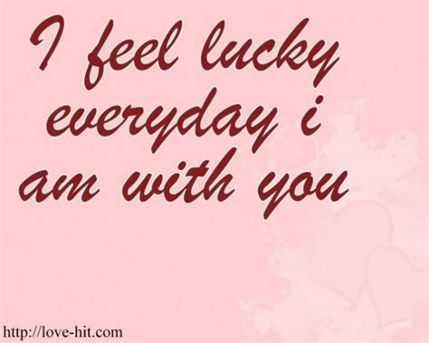 Feeling Lucky In Love Quotes Collection Of Inspiring