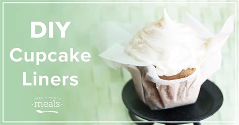Who doesn't love a high tea! DIY Cupcake Liners | Once A Month Meals