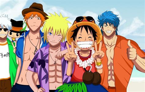 Bleach Naruto One Piece Desktop Wallpapers Wallpaper Cave