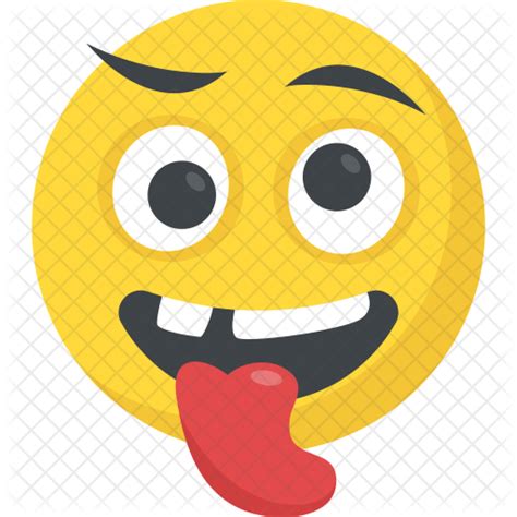 Crazy Face Icon Download In Flat Style