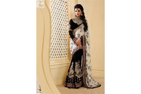 Designer Saris Online Shopping In Usa Uk Canadabuy Black And White
