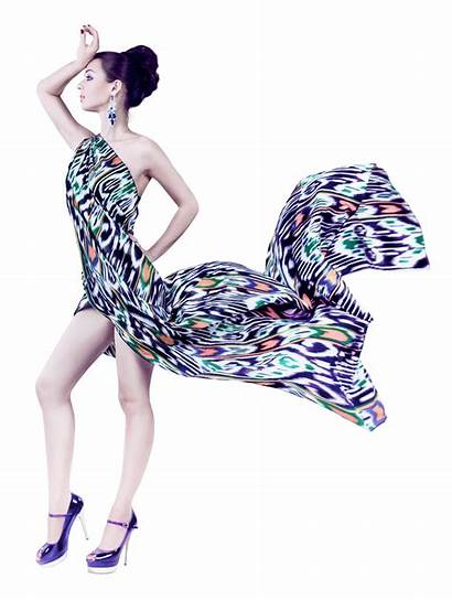 Woman Flying Fabric Transparent Background Young Pngpix