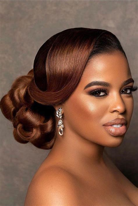 39 Black Women Wedding Hairstyles That Full Of Style Black Wedding