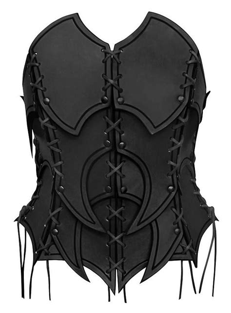 Leather Corsage Dark Elf Leather Corset Woman Armor Leather Armor