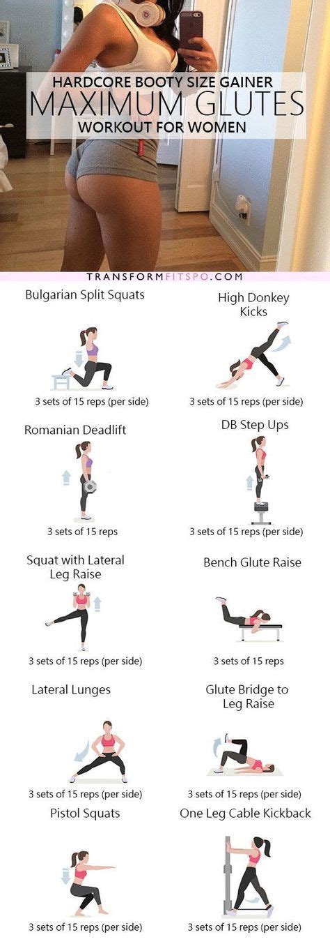 27 Hourglass Body Workouts That Will Give You An Amazing Fit Body Mit Bildern Gesäßmuskel