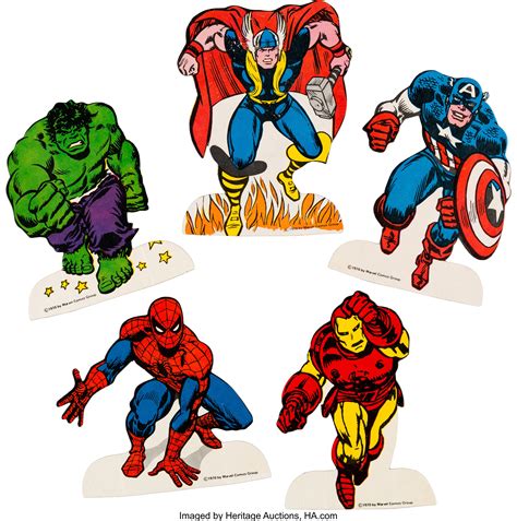 Marvel Heroes Comic Spider Man Captain America Hulk Fantastic 4