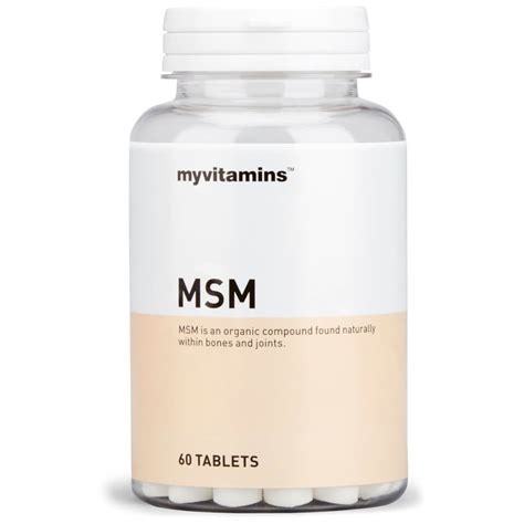 Msm Supplement Tablets Benefits Of Msm Myvitamins