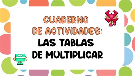 Cuaderno De Actividades Para Trabajar Las Tablas De Multiplicar Novelty Multiplication Tables