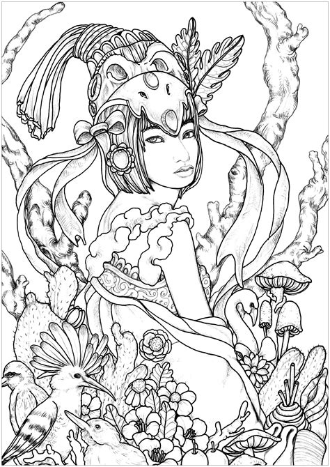 Woman Free Coloring Pages