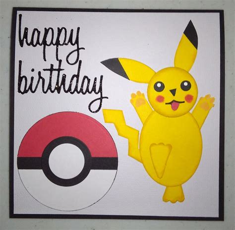 Pokémon Pikachu Birthday Card Connie Whitehead Pikachu Birthday