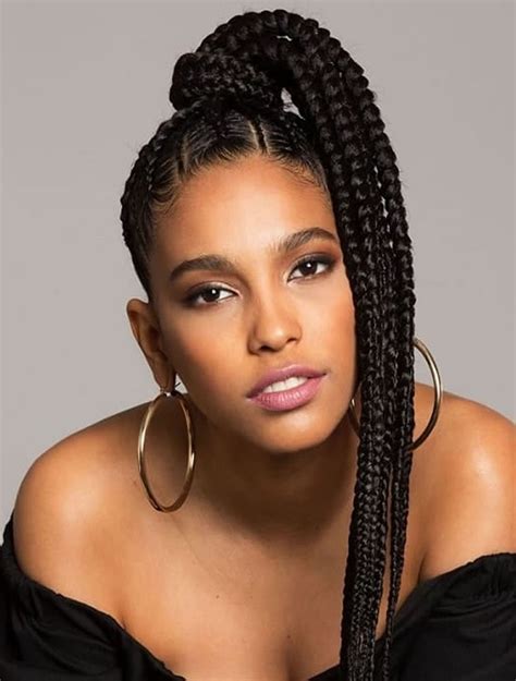It's a super easy style to rock and you can get creative, along with letting personally as a black woman i would not have much of a problem if white people braided their hair in cornrows/box braids. Braids hairstyles for black women 2019-2020 - HAIRSTYLES