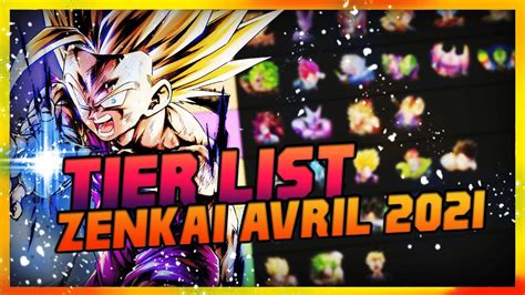 We did not find results for: TIER LIST SPARKING ZENKAI AVRIL 2021 | Dragon Ball Legends - YouTube