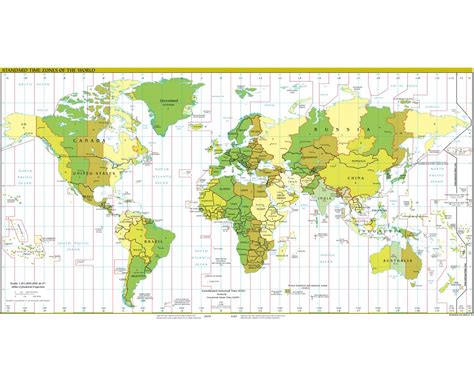 Mapas De Zonas Horarias Del Mundo Colección De Mapas De Las Zonas