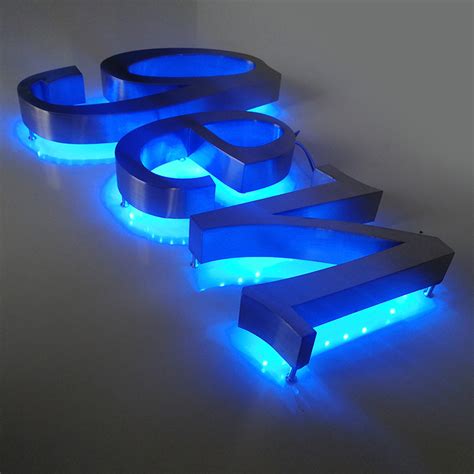 Outdoor Sign LED Luminous Light Letter 3D Backlit Sign Channel Letter