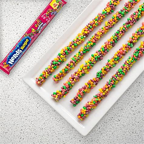 Nerds Rope Gummy And Crunchy Rainbow Candy 092 Oz 24 Ct Gourmetian