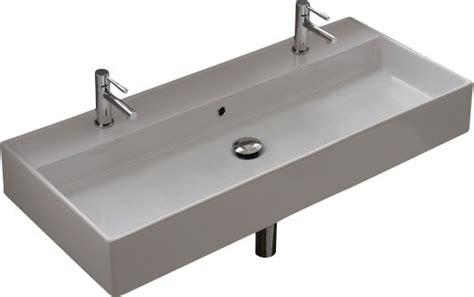 Check out our ceramic sinks selection for the very best in unique or custom, handmade pieces from our bathroom décor shops. Teorema Glossy White Ceramic Rectangular Wall Mount Bathroom Sink with Overflow & Reviews