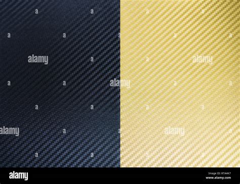 Metallic Shiny Texture Of Gold And Black Carbon Fiber Self Adhesive