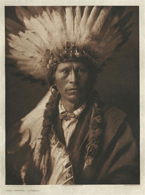 Chief Garfield Jicarilla 1904 Painting By Edward Sheriff Curtis