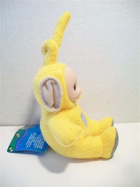 Teletubbies Laa Laa Beanie Toy 1996 Yellow Stuffed Doll Bbc
