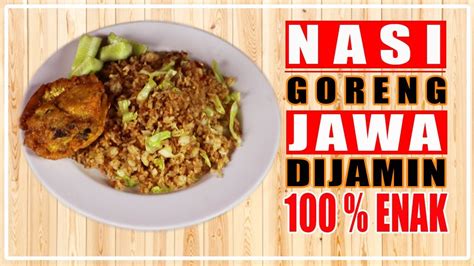 Ingkung ayam adalah ayam utuh yang dimasak dengan kondisi ayam yang masih utuh namun sudah. Resep Nasi Goreng Jawa | Spesial Ayam Goreng, Endusss ...