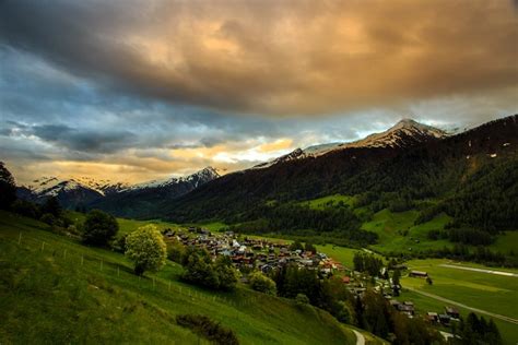 819691 4k Munster Goms Switzerland Scenery Mountains Houses
