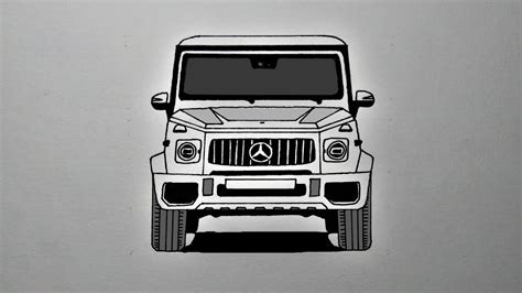 How To Draw A Mercedes Benz G Class Easy To Follow YouTube