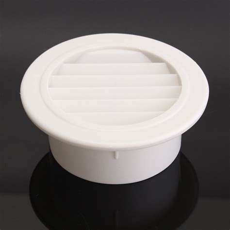 100mm Abs Round Louver Air Vent Grille Ventilation Ceilingwall Mount