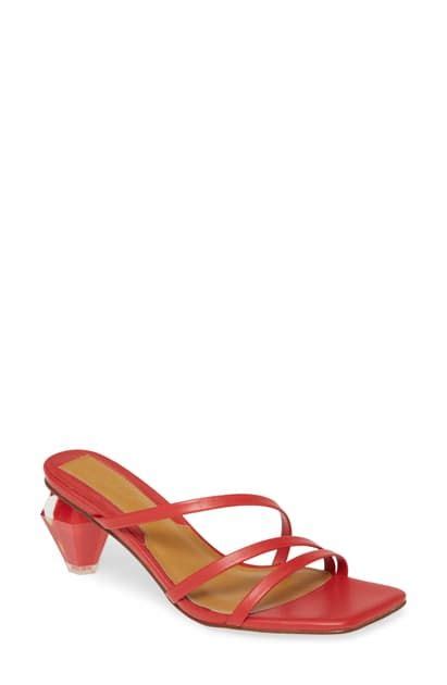 Jaggar Strappy Slide Sandal In Red ModeSens Strap Sandals Women