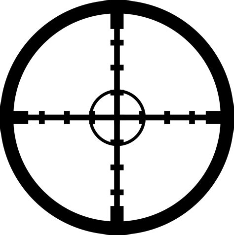 Red Crosshairs Clip Art