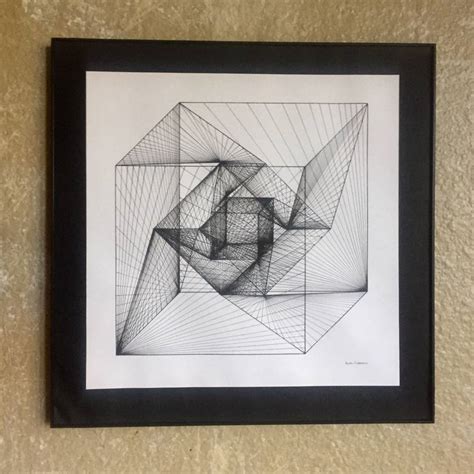 Double Tesseract Drawing By Kaitlin Nuetzmann Saatchi Art