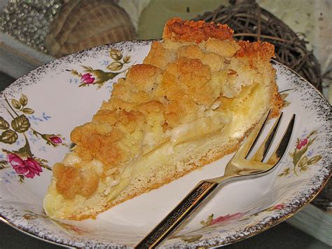 Apfelkuchen mit Streuseln ohne Ei Rezept mit Bild