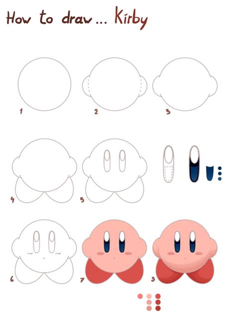 How To Draw Kirby By Eniotna On Deviantart