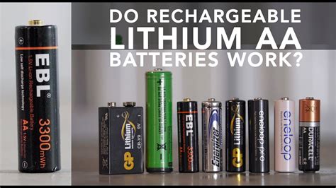 Lithium Aa Batteries Rechargeable