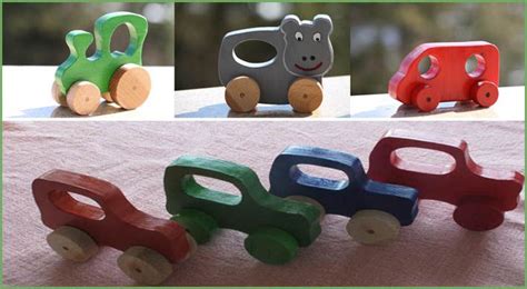 Bereits seit ende des 17. Kinderspielautos als Greiflinge | Holzspielzeug selber ...