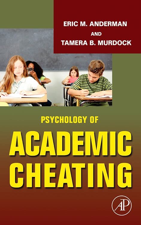 9780123725417 Psychology Of Academic Cheating Eric M Anderman