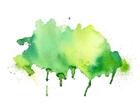 Watercolor Green Stain Stock Illustrations 63147 Watercolor Green