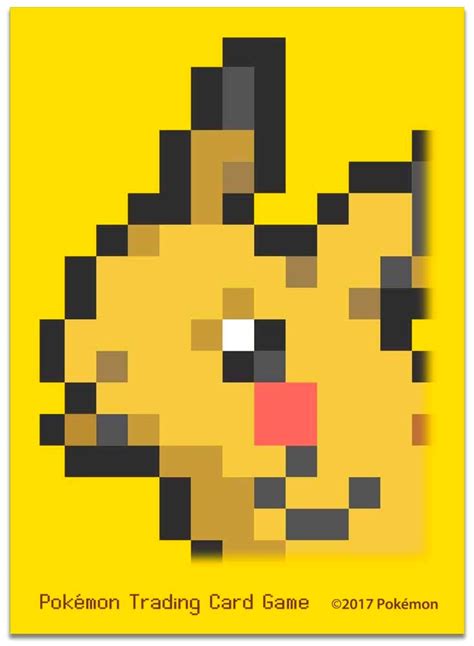 Pokemon TCG Pikachu Pixel Card Sleeves 65 Pack Pokemon