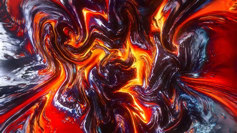 Wallpaper Lava Surface 3d Fire Hd Abstract 16073
