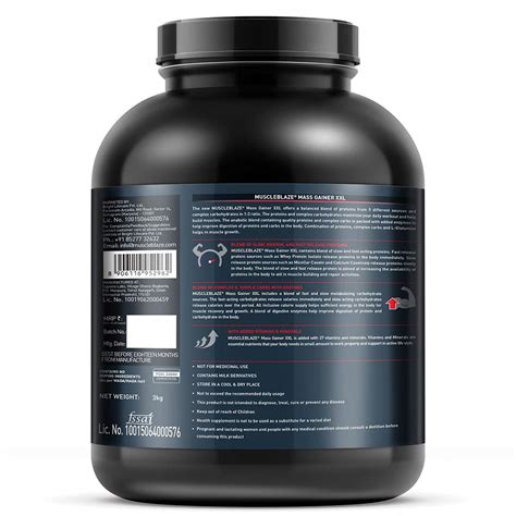 Mass Gainer Xxl With Complex Carbs And Proteins In 31 Ratio 66 Lb