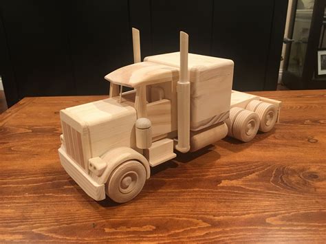 Wooden Handmade Car Peterbuilt Truck Model A Toy Cars Trucks Big