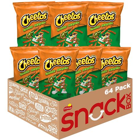 Buy Cheetos Crunchy Cheddar Jalapeno Cheese Flavored Snacks 2 Ounce Pack Of 64 Online At