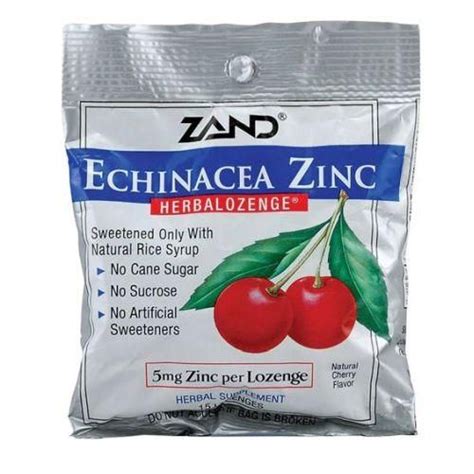 Herbalozenge Cherry Echinacea Zinc 15 Loz By Zand Echinacea Cherry Flavor Echinacea Purpurea