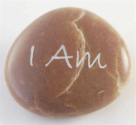 I Am Engraved River Rock Inspirational Word Stone Etsy